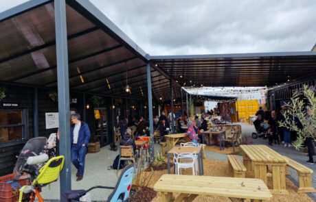 Complex Commercial Canopy Open Air Street Food Ely Cambridge Canopies
