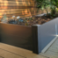 Aluminium fencing planters, in Bearsted, Kent garden.